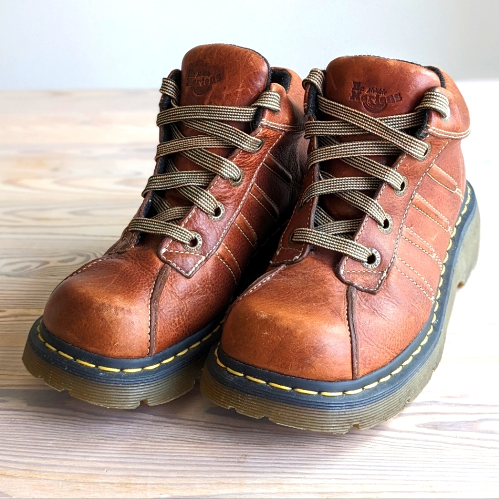 Dr. Martens Air Wair Brown Leather Boots - Vintage